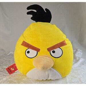 Angry Birds Chuck Yellow Bird Plush Toy 11 Inch Rovio Franco Soft Stuffed Animal